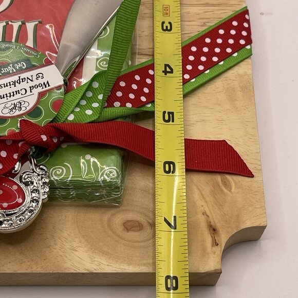 Cutting Board Cheese Spreader Christmas Get Your Merry On Napkins Wood Epic - Picture 5 of 8